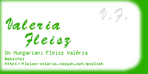 valeria fleisz business card